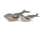 2 Whale candle holders