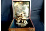 Old brass sextant