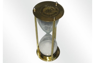 horloge de sable en laiton