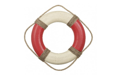 Réplica de anel salva-vidas para decoração de casa, em promoção online.