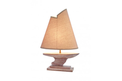 Lamp with sea sailboat