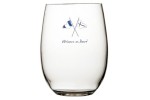 Long glass WELCOME ONBOARD for boats, yachts and sailboats. Totally unbreakable and guaranteed.
