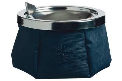 Ashtray for boats or windy areas, navy blue. For sale online here.