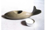 Fish green candleholder