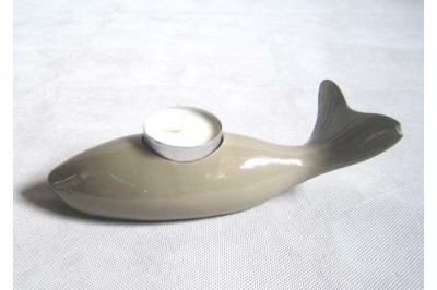 Fish green candleholder
