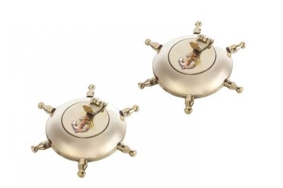 2 Brass ashtray