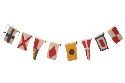 8 Flag Garland, high quality and original.