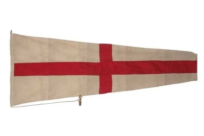 Bandera "Num.8", para yates de lujo.