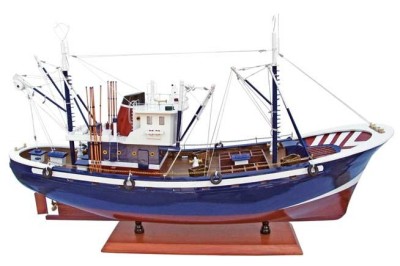 Thon bateau de pêche, décoration pour les fruits de mer.