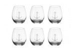 Set 6 glasses with ancor