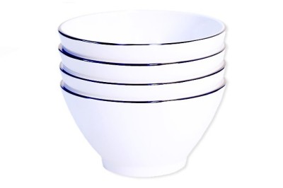 Set 4 Bowls Line Blue
