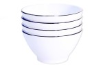 Set 4 Bowls Line Blue