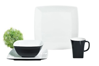 Set 16 pcs  Quadrato Black & White