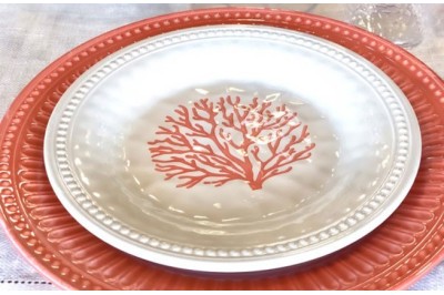 Set 6 Prato de sobremesa HARMONY Coral