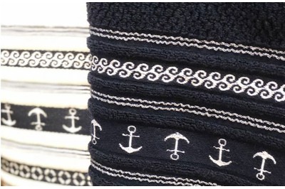 Anchor Towel Set - White