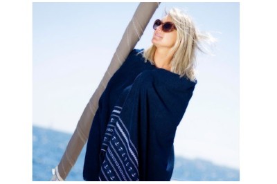 Serviette de plage Anchors - Bleu