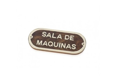 Placa "SALA DE MAQUINAS"