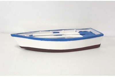 Bateau à rames blanc