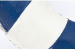 Dekorative blau Rettungsring