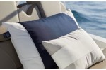Gray waterproof cushion for boats