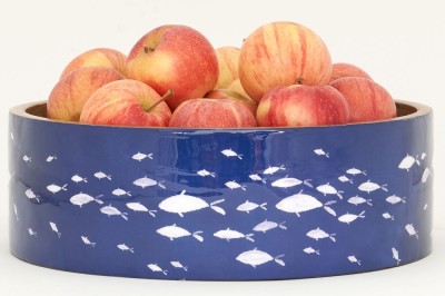 Bol émaillé poisson